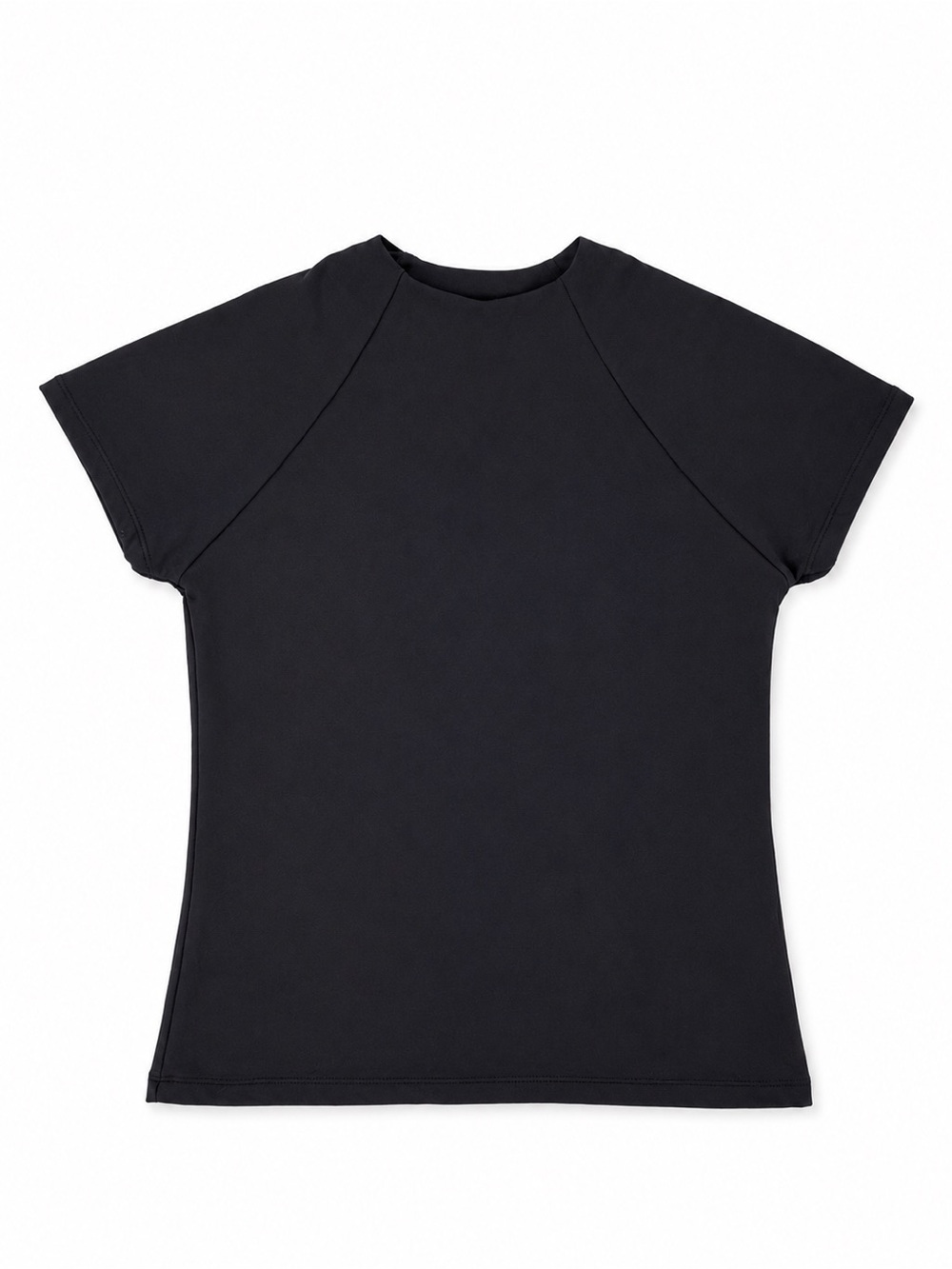 Anthropologie Black Short-Sleeve Crewneck Tee